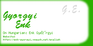 gyorgyi enk business card